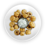 Fresh Garlic Mushrooms & Cheese 